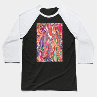 Psychedelic Pastels Baseball T-Shirt